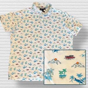 Cremieux Tropical Hawaiian Supima Cotton Polo